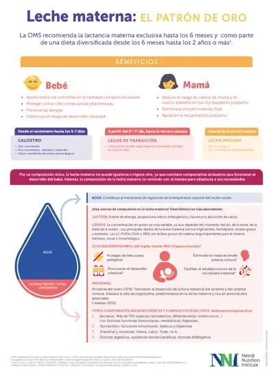 La leche materna: el patrón de oro (infographics)