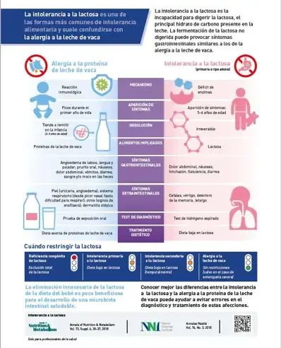 Intolerancia a la lactosa (infographics)